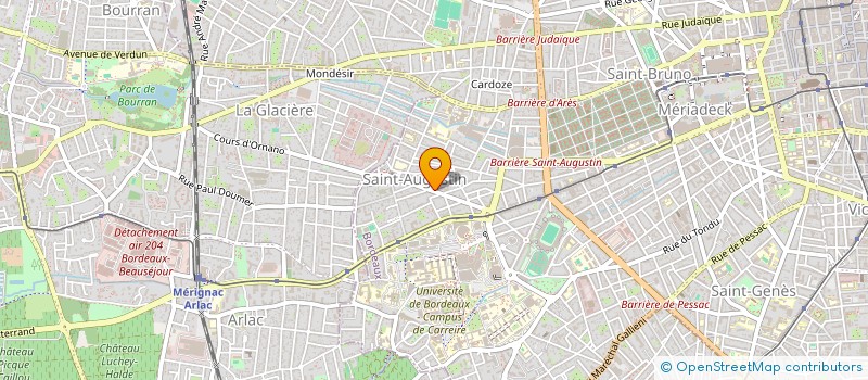 localisation de l'entreprise MADAME CHRISTEL BRUNET  BORDEAUX