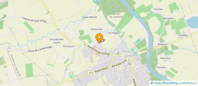 localisation de l'entreprise MADAME CHRISTEL BUOSI  VERDUN-SUR-GARONNE