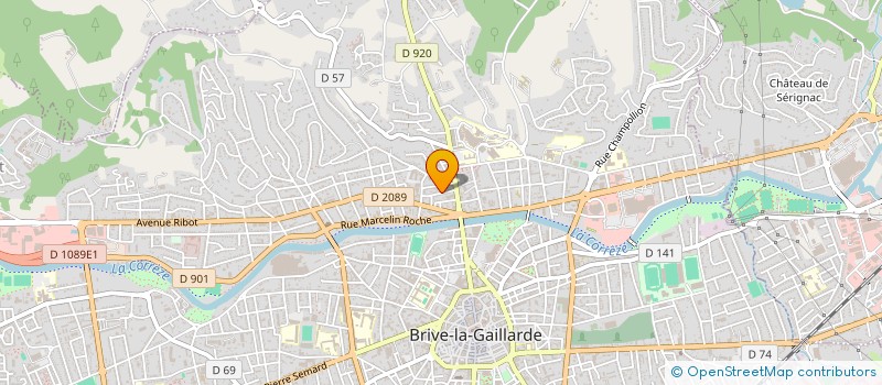 localisation de l'entreprise MADAME CHRISTEL CASTELLI à BRIVE-LA-GAILLARDE