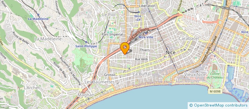 localisation de l'entreprise MADAME CHRISTEL CHRETIENNOT à NICE