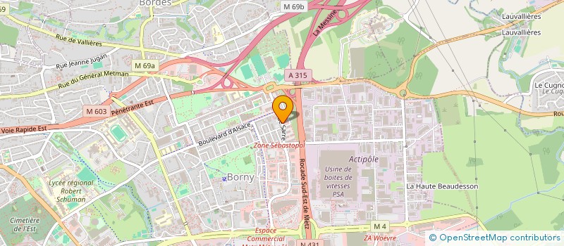 localisation de l'entreprise MADAME CHRISTEL COLLING  METZ