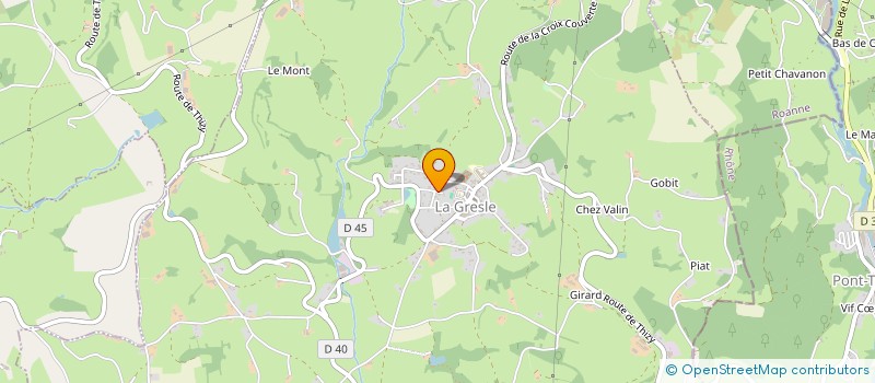 localisation de l'entreprise MADAME CHRISTEL COLLONGE  LA GRESLE