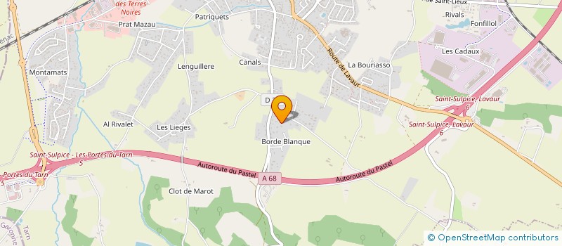 localisation de l'entreprise MADAME CHRISTEL COSTES à SAINT-SULPICE-LA-POINTE