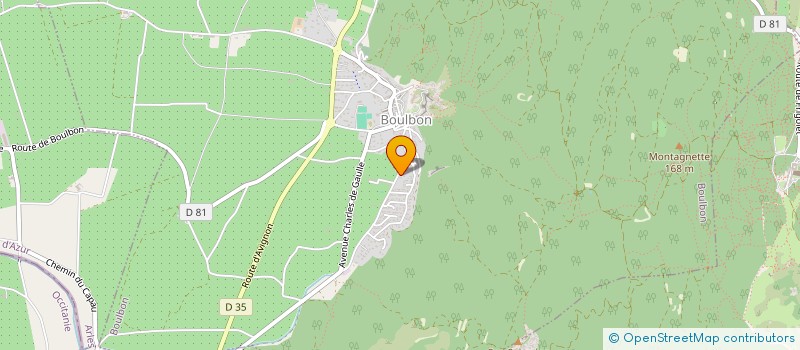 localisation de l'entreprise MADAME CHRISTEL DARGES  BOULBON