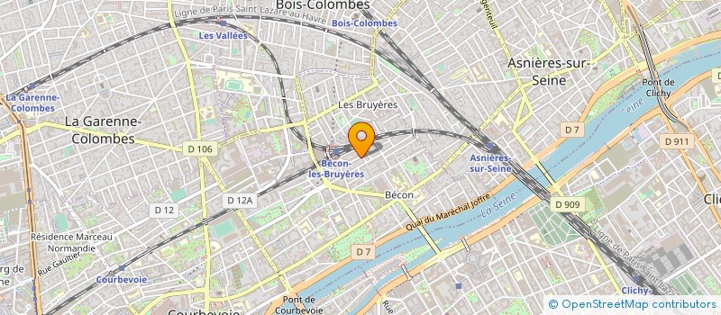 localisation de l'entreprise MADAME CHRISTEL DE BUSSAC à COURBEVOIE