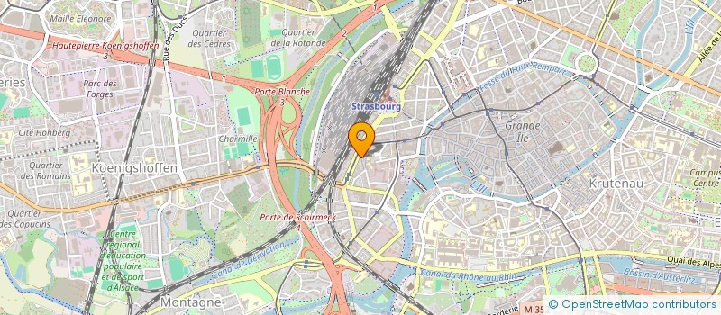 localisation de l'entreprise MADAME CHRISTEL DE COINTET DE FILLAIN à STRASBOURG