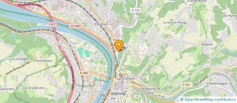 localisation de l'entreprise MADAME CHRISTEL DEL BOVE à VIENNE