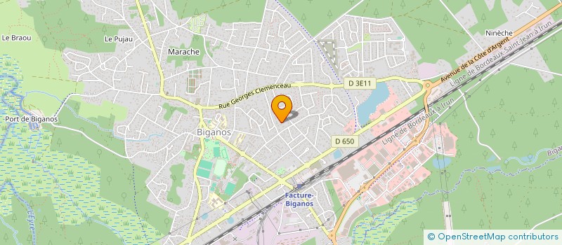 localisation de l'entreprise MADAME CHRISTEL DIJOUX  BIGANOS