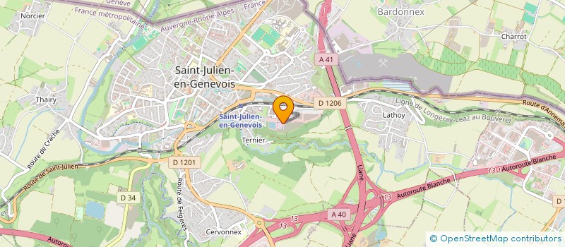 localisation de l'entreprise MADAME CHRISTEL DJOKAM LIENOU  SAINT-JULIEN-EN-GENEVOIS