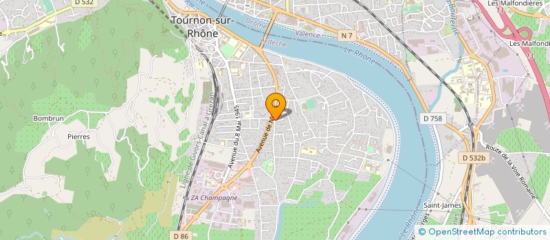 localisation de l'entreprise MADAME CHRISTEL DUMAZI à TOURNON-SUR-RHONE
