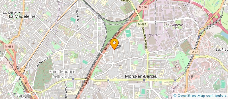 localisation de l'entreprise MADAME CHRISTEL DUPONT à MONS-EN-BARŒUL