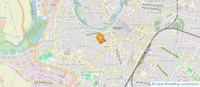 localisation de l'entreprise MADAME CHRISTEL EVEILLE  NIORT