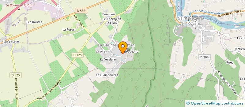 localisation de l'entreprise MADAME CHRISTEL EYNARD  LA BAUME-D'HOSTUN