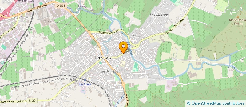 localisation de l'entreprise MADAME CHRISTEL FORESTIER à LA CRAU