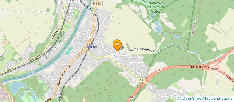 localisation de l'entreprise MADAME CHRISTEL FOUCHEROT  MERIEL