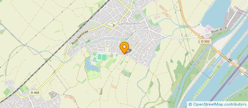 localisation de l'entreprise MADAME CHRISTEL FRECKHAUS  GAMBSHEIM