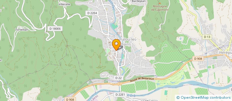 localisation de l'entreprise MADAME CHRISTEL GALZI à LAMALOU-LES-BAINS