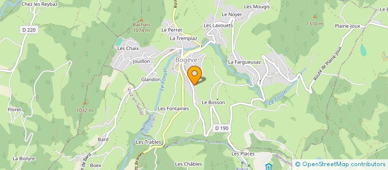 localisation de l'entreprise MADAME CHRISTEL GENAND-PINAZ  BOGEVE