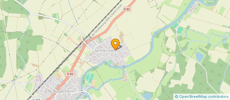 localisation de l'entreprise MADAME CHRISTEL GILLET  SERMERSHEIM