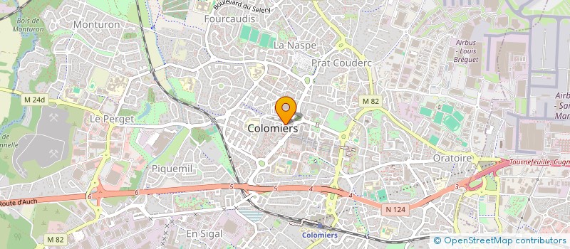 localisation de l'entreprise MADAME CHRISTEL GIMENEZ à COLOMIERS