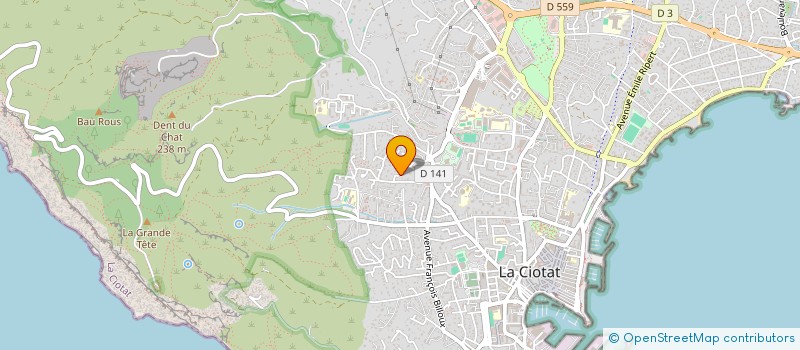 localisation de l'entreprise MADAME CHRISTEL GRANDSIR à LA CIOTAT