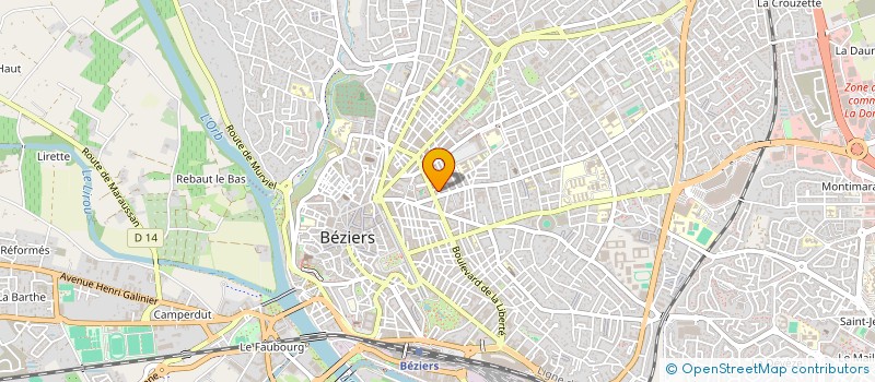 localisation de l'entreprise MADAME CHRISTEL HAMELIN  BEZIERS