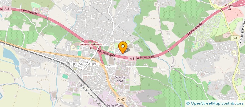 localisation de l'entreprise MADAME CHRISTEL HENNY  PUGET-SUR-ARGENS