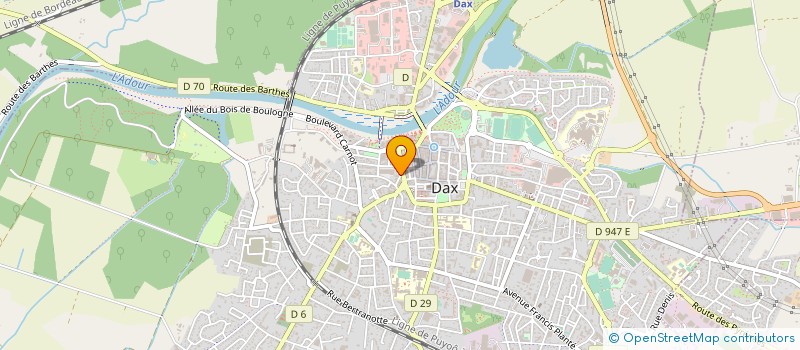 localisation de l'entreprise MADAME CHRISTEL HERNANDEZ  DAX