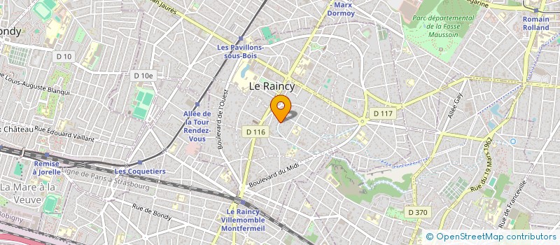 localisation de l'entreprise MADAME CHRISTEL HUMENIUK à LE RAINCY