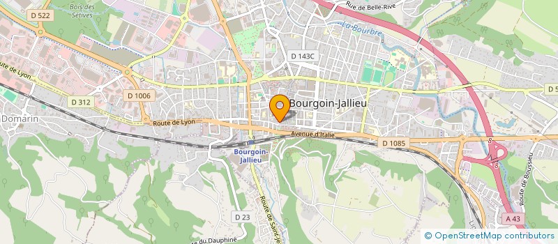 localisation de l'entreprise MADAME CHRISTEL ICHIR  BOURGOIN-JALLIEU