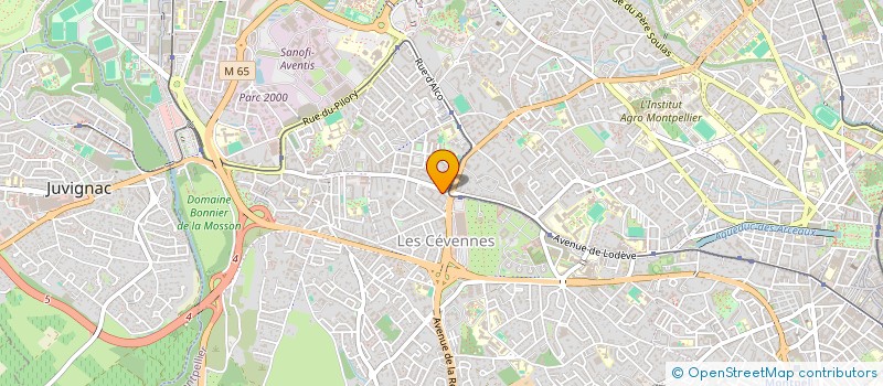 localisation de l'entreprise MADAME CHRISTEL JENIN à MONTPELLIER