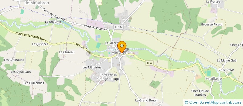 localisation de l'entreprise MADAME CHRISTEL LABETOUILLE  MARTHON