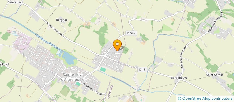 localisation de l'entreprise MADAME CHRISTEL LAFORGUE  SAINTE-FOY-D'AIGREFEUILLE