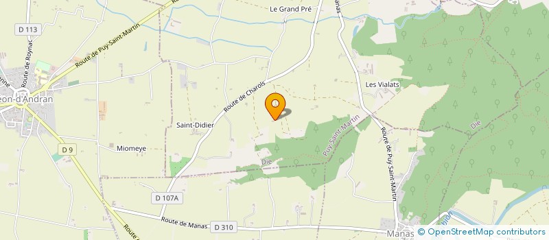 localisation de l'entreprise MADAME CHRISTEL LAMANDE  PUY-SAINT-MARTIN