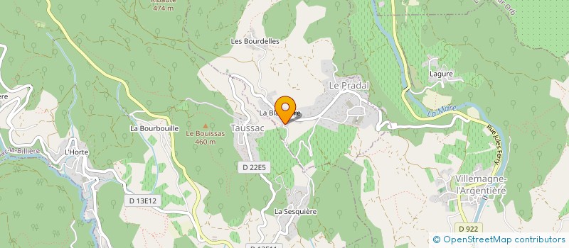 localisation de l'entreprise MADAME CHRISTEL LAUNAY  LE PRADAL