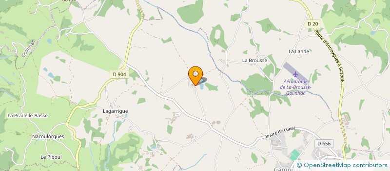 localisation de l'entreprise MADAME CHRISTEL LAURENT  CAMPUAC