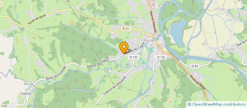 localisation de l'entreprise MADAME CHRISTEL LEGLISE  SAINT-GAUDENS