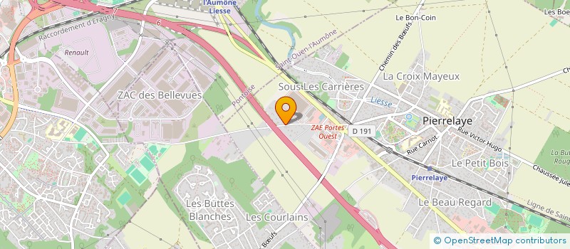 localisation de l'entreprise MADAME CHRISTEL LEROY  PIERRELAYE