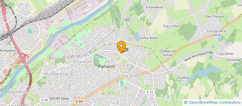 localisation de l'entreprise MADAME CHRISTEL LORIDAN à PANAZOL