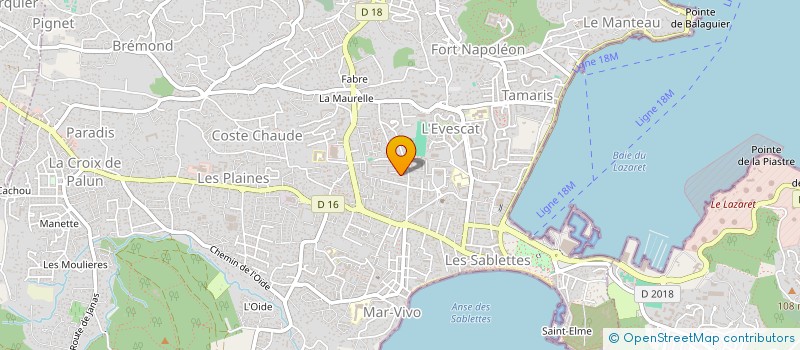 localisation de l'entreprise MADAME CHRISTEL MANGUSO à LA SEYNE-SUR-MER