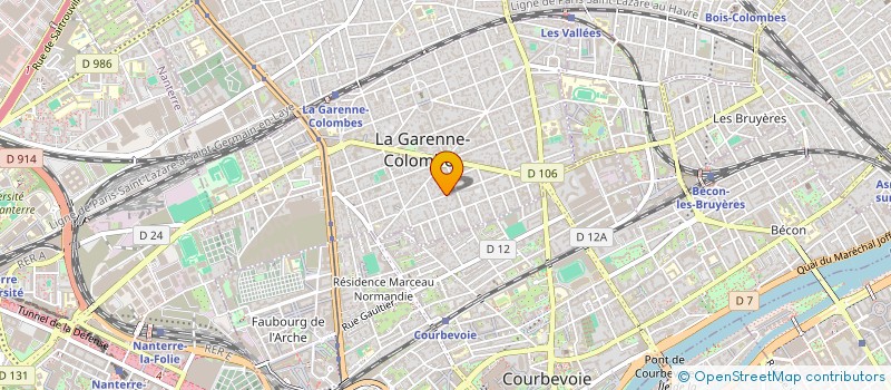 localisation de l'entreprise MADAME CHRISTEL MARCON à LA GARENNE-COLOMBES