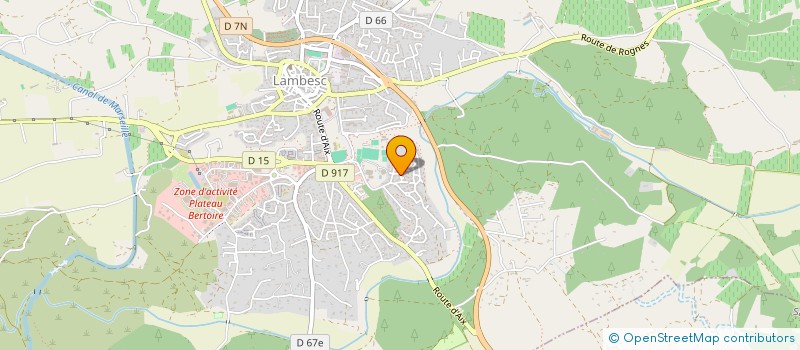 localisation de l'entreprise MADAME CHRISTEL MARLIER  LAMBESC