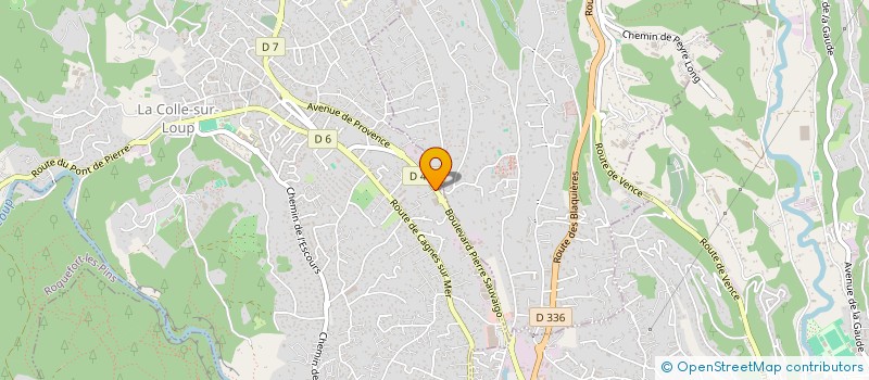 localisation de l'entreprise MADAME CHRISTEL MONVOISIN  LA COLLE-SUR-LOUP