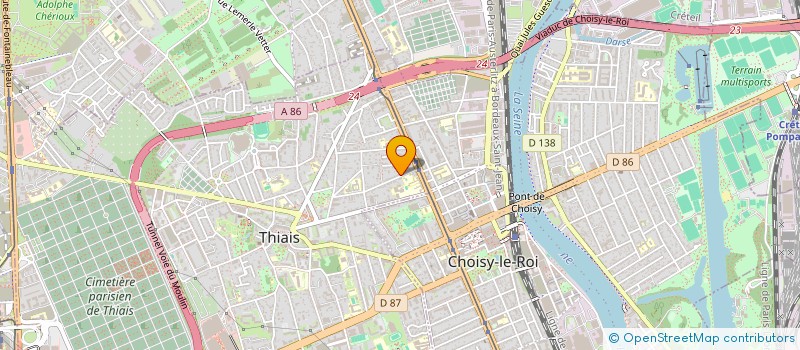 localisation de l'entreprise MADAME CHRISTEL MOUDEN  THIAIS