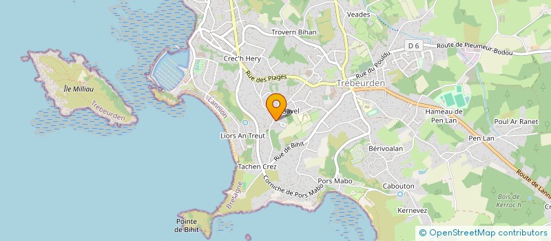 localisation de l'entreprise MADAME CHRISTEL PAUVY  TREGASTEL