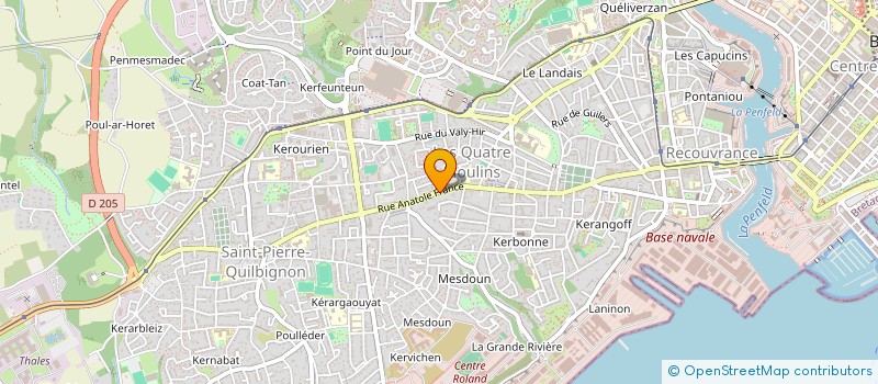localisation de l'entreprise MADAME CHRISTEL PELON CREAC'H  BREST