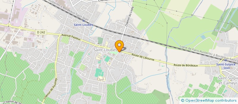 localisation de l'entreprise MADAME CHRISTEL PEYCHAUD  SAINT LOUBES