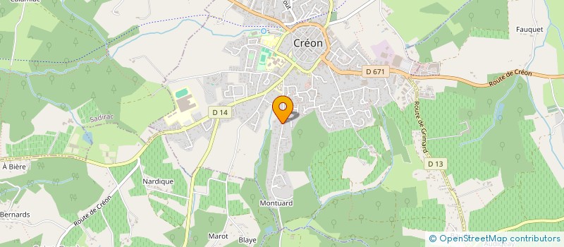 localisation de l'entreprise MADAME CHRISTEL PICARD  CREON