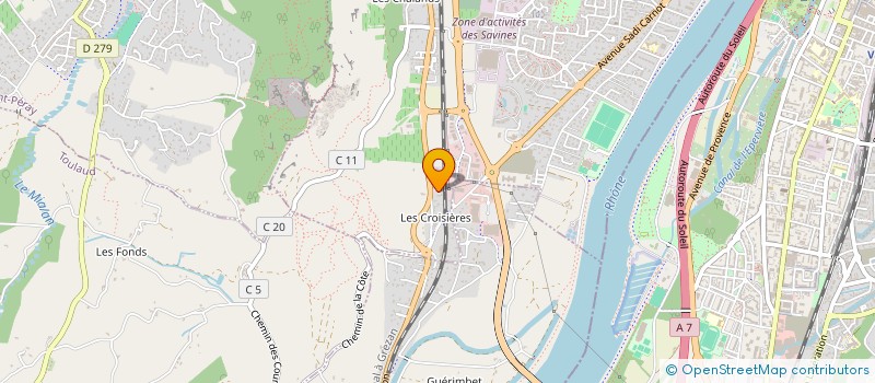 localisation de l'entreprise MADAME CHRISTEL PILLIARD  GUILHERAND-GRANGES