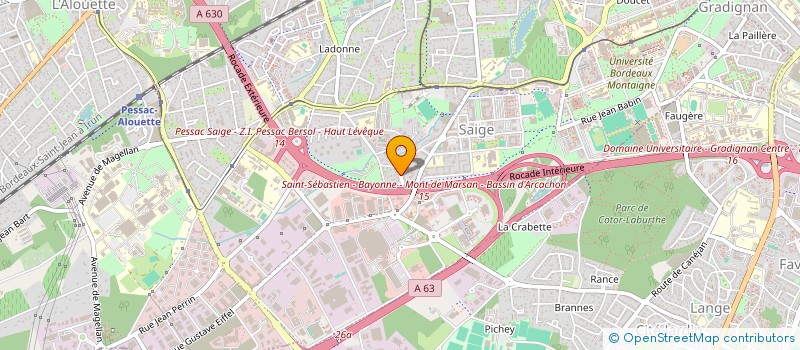 localisation de l'entreprise MADAME CHRISTEL POMMAREDE  PESSAC